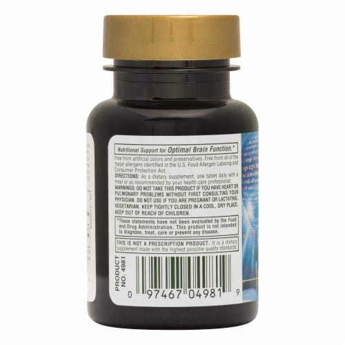 Natures Plus® Advanced Therapeutics Huperzine Rx-Brain® Tablets Perspective: back