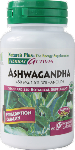Nature's Plus Ashwagandha 450mg Perspective: back