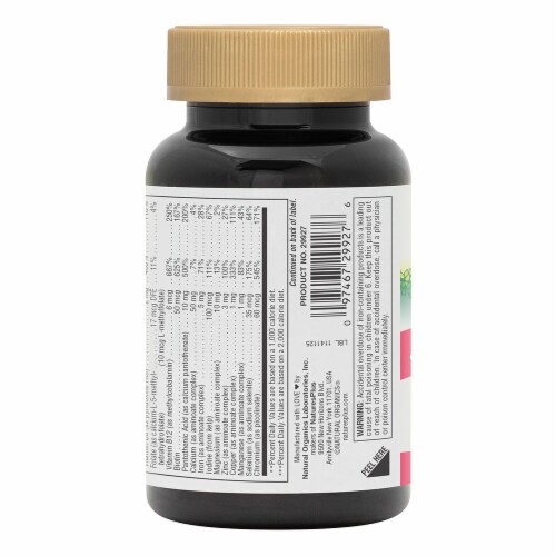 Natures Plus Animal Parade Gold Children's Cherry Orange Grape Multi-Vitamin Chewables Perspective: back