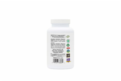 Nature's Plus® KalmAssure® Magnesium Capsules Dietary Supplement Perspective: back