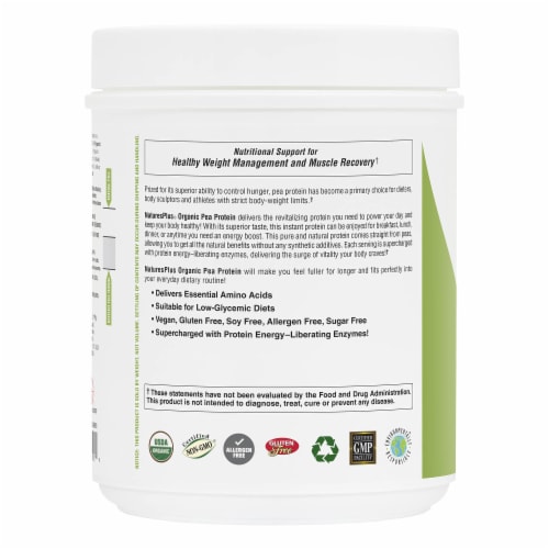 Natures Plus Pea High Protein Energy Powder Perspective: back