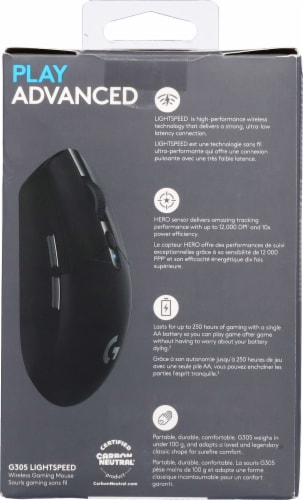 Logitech™ Wireless Gaming Optical Mouse - Black Perspective: back