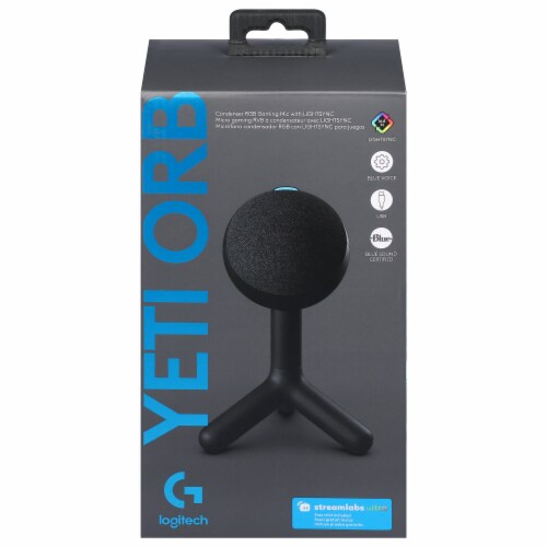 Logitech Blue Yeti Orb Condenser Gaming Microphone - Black Perspective: back