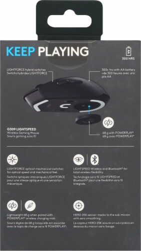 Logitech G309 Lightspeed Wireless Gaming Mouse - Black Perspective: back