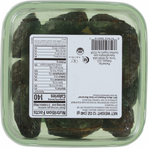 Bard Valley Natural Delights Organic Pitted Medjool Dates Perspective: back