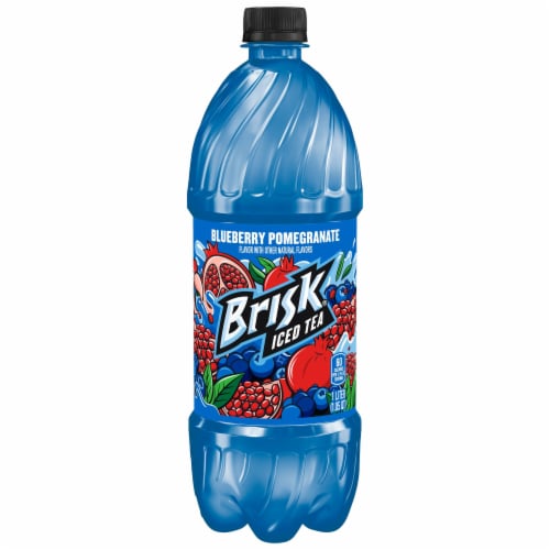 Brisk Blueberry Pomegranate Iced Tea 1 Liter Perspective: back