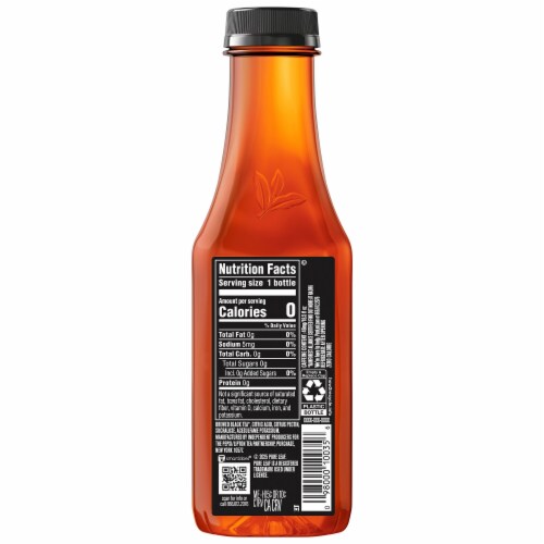 Pure Leaf® Zero Sugar Sweet Iced Tea Bottle Perspective: back