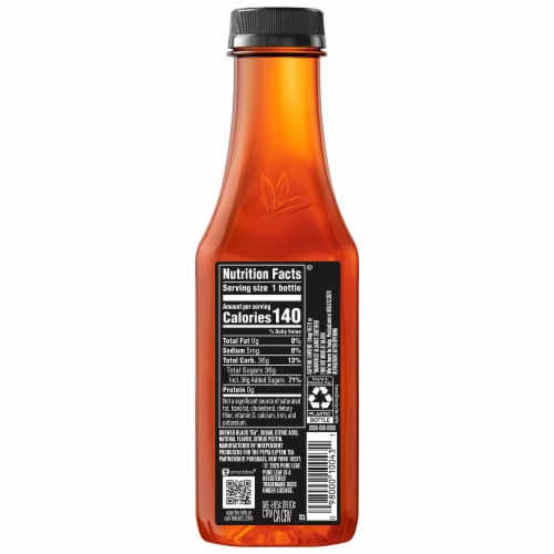 Pure Leaf® Blackberry Black Iced Tea Bottle Perspective: back