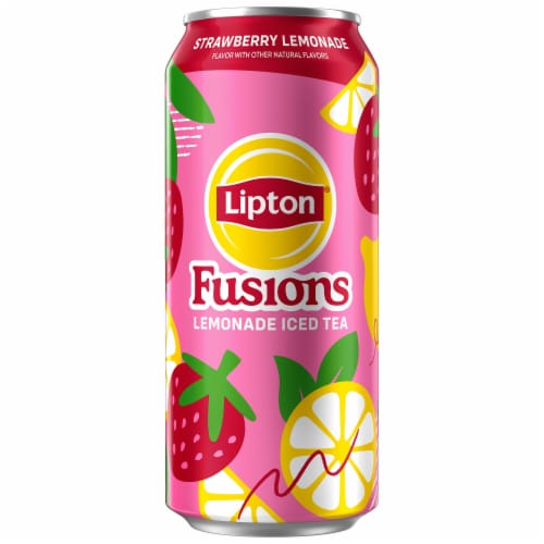 Lipton Fusions Lemonade Iced Tea Strawberry Lemonade Perspective: back