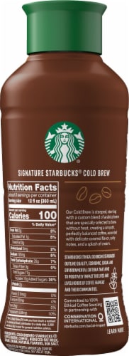 Starbucks® Cold Brew Salted Caramel Cream Premium Coffee Beverage Perspective: back