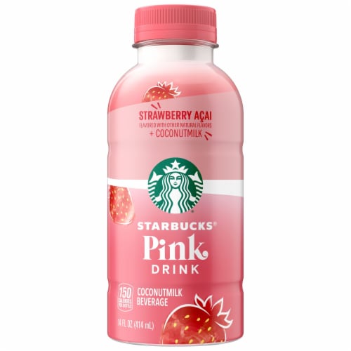Starbucks® Strawberry Acai Pink Carton Perspective: back
