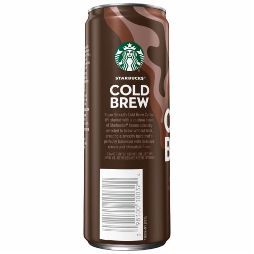 Starbucks® Premium Chocolate Cream Cold Brew Iced Coffee Can Perspective: back