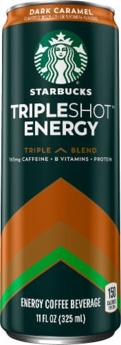 Starbucks® Tripleshot® Energy Dark Caramel Iced Coffee Can Perspective: back