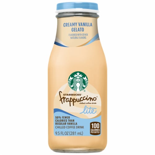 Starbucks® Frappuccino® Lite Creamy Vanilla Gelato Iced Coffee Bottle Perspective: back