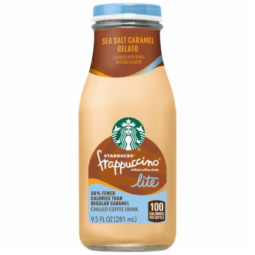 Starbucks® Frappuccino® Lite Sea Salt Caramel Gelato Iced Coffee Bottle Perspective: back