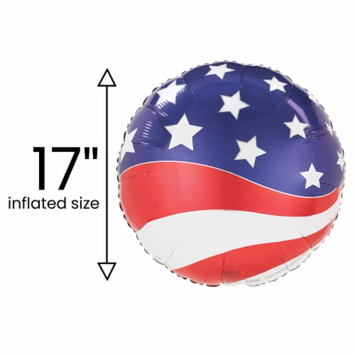 USA Flag HELIUM FILLED BALLOON Perspective: back