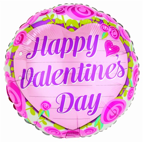 B&B Happy Valentine's Day Assorted Balloons Perspective: back
