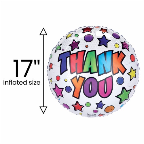 THANK YOU! Helium Filled Balloon Perspective: back