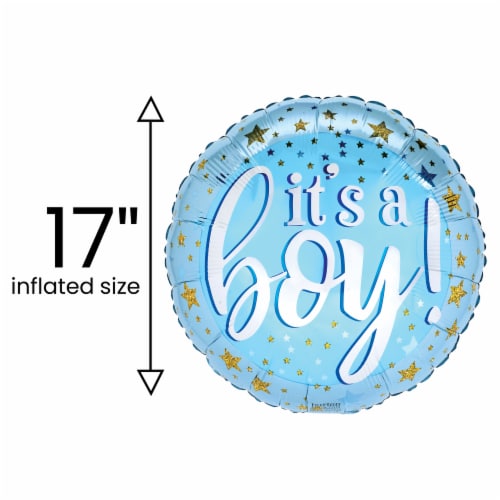 IT'S A BOY! Helium Filled Balloon Perspective: back