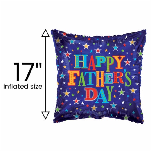 Happy Father's Day Helium Filled Balloon Perspective: back