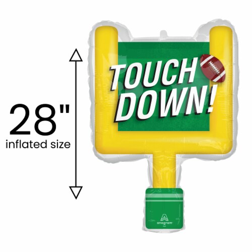 Game Time Goal Oversized HELIUM FILLED BALLOON Perspective: back