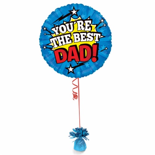 You're the Best Dad Helium Filled Balloon Perspective: back