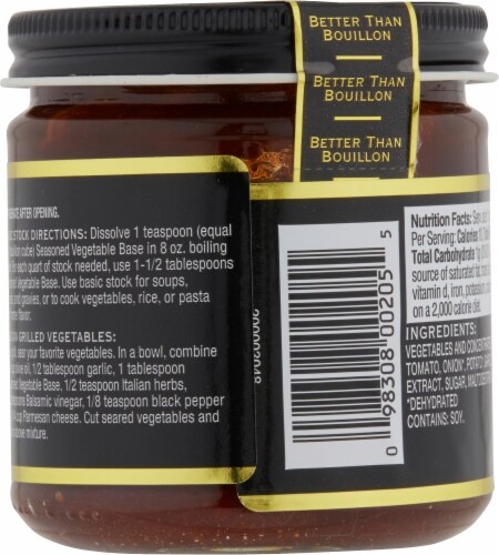 Better Than Bouillon® Premium Seasoned Vegetable Base Perspective: back