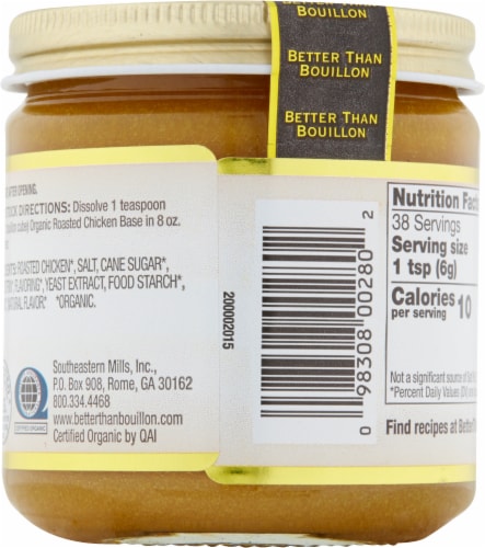 Better Than Bouillon® Organic Roasted Chicken Base Perspective: back
