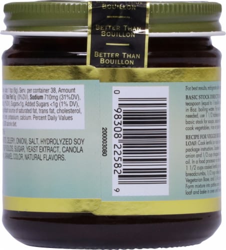Better Than Bouillon® Vegetarian No Beef Base Perspective: back