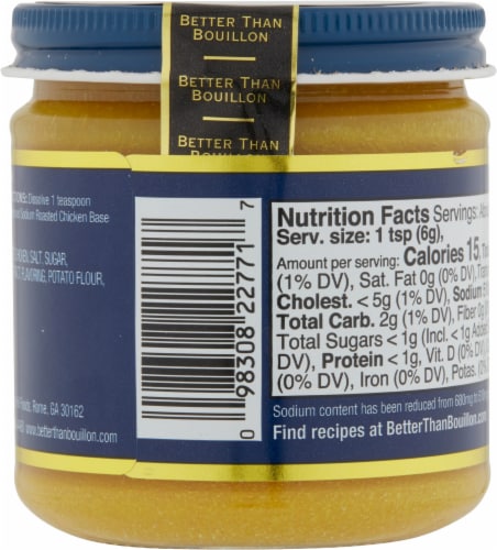 Better Than Bouillon™ Reduced Sodium Roasted Chicken Base Perspective: back