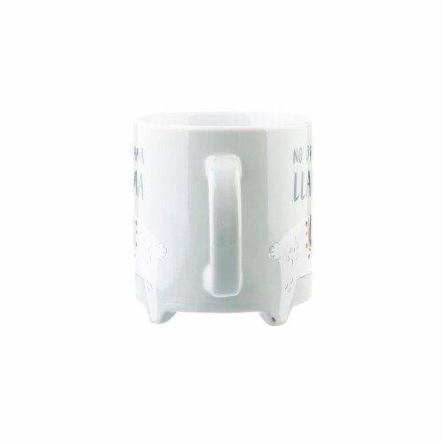Pacific Market international Footed Llama Coffee Mug Perspective: back