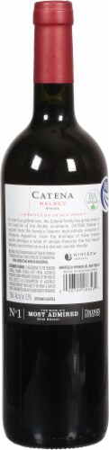 Bodega Catena Malbec Red Wine Perspective: back
