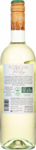 Flora Lisa Organic Pinot Grigio Italian White Wine Perspective: back