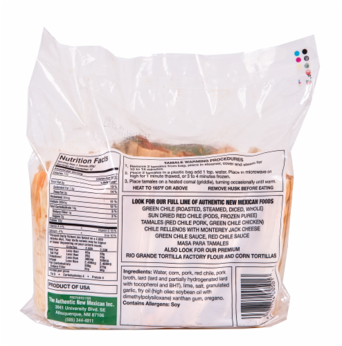 The Authentic New Mexican Pork Tamales Perspective: back