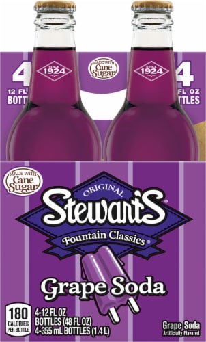 Stewart's Grape Soda Perspective: back