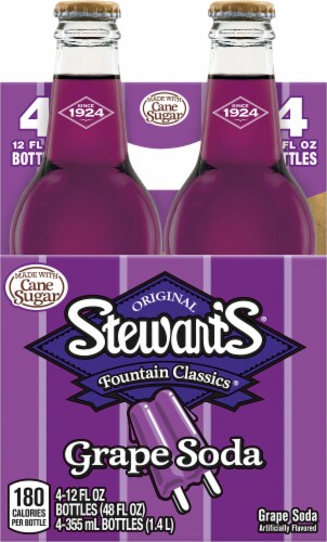 Stewart's Grape Soda Perspective: back