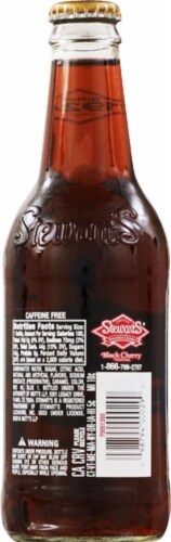 Stewart's Black Cherry Soda Perspective: back