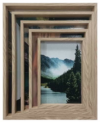Crystal Art Gallery Framed Mountain Wall Art Perspective: back