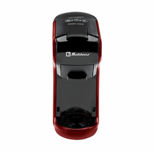 Koblenz Multi Pod Stainless Steel Espresso, Coffee, and Tea Maker, Red and Black Perspective: back