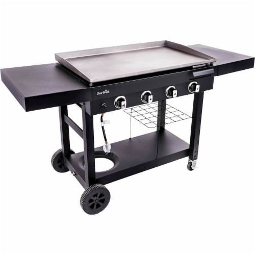 Char-Broil 4-Burner Black 40,000 BTU 778 Sq. In. Outdoor LP Gas Griddle 18952074 Perspective: back