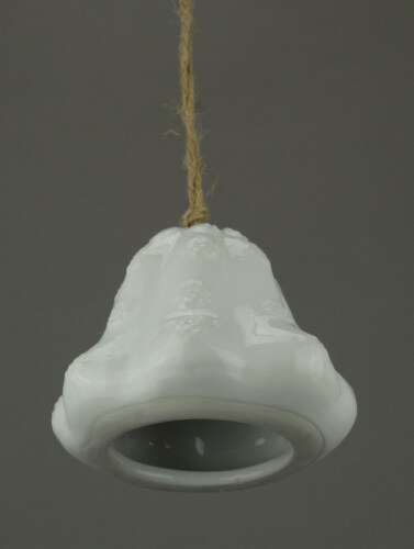 White Ceramic Art Jellyfish Hanging Air Plant Holder Perspective: back