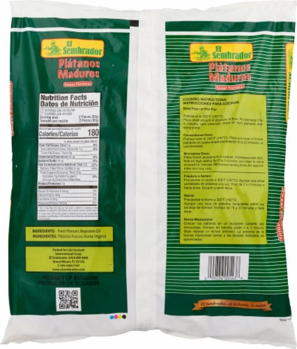 El Sembrador™ Sweet Plantains Perspective: back