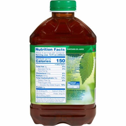 Thick & Easy Thickened Beverage Iced Tea 46 oz. Bottle Perspective: back