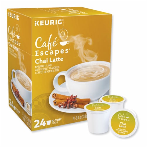 Caf� Escapes Chai Latte K-Cups 24/Box 6805 Perspective: back