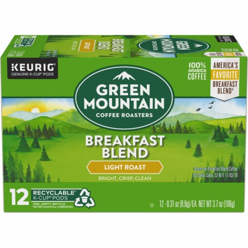 Green Mountain Coffee Roasters® Breakfast Blend Light Roast K-Cup® Coffee Pods Perspective: back