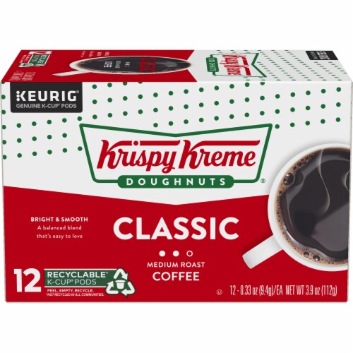 Krispy Kreme Classic Medium Roast Coffee K-Cup Pods Perspective: back