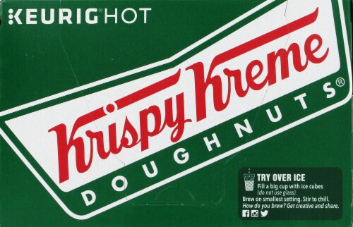 Krispy Kreme Doughnuts Decaf Classic Medium Roast K-Cup Coffee Pods Perspective: back