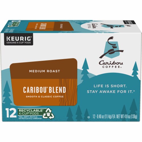 Caribou Coffee® Caribou Blend Medium Roast K-Cup Coffee Pods Perspective: back
