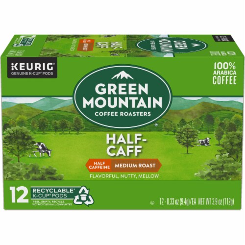 Green Mountain Coffee Roasters® Half-Caff Medium Roast K-Cup Coffee Pods Perspective: back