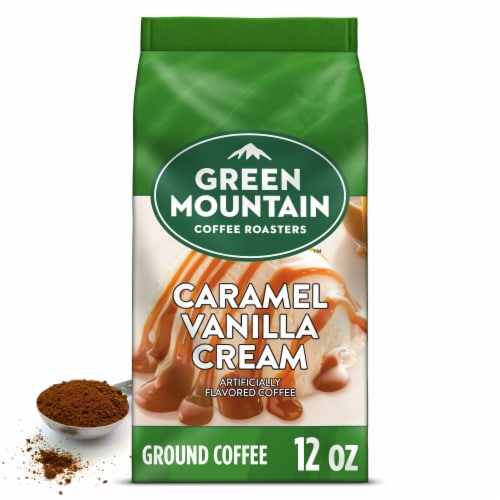 Green Mountain Coffee Caramel Vanilla Cream Flavored Ground Coffee, 12 ...